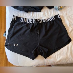 Black under armor shorts